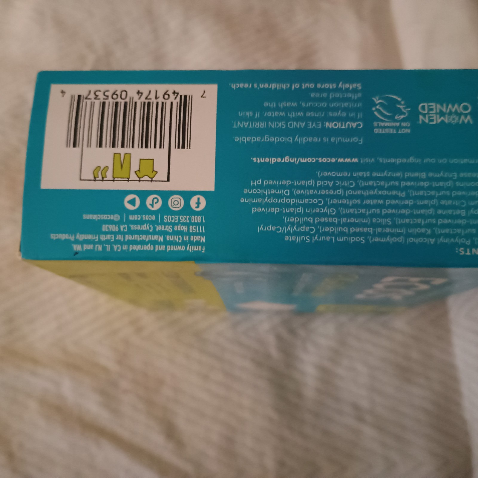 Ecos®, Plant Powered Laundry Detergent Sheets, Free & Clear, 50 Sheets