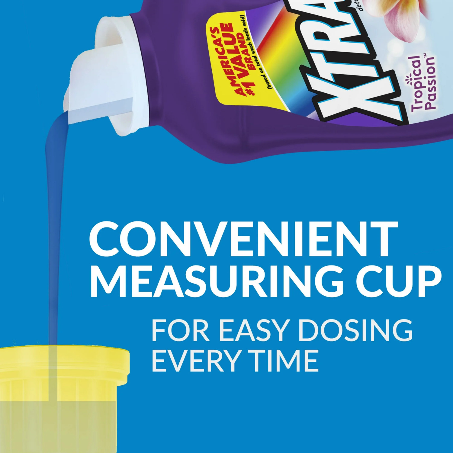 (2Pk) Xtra Liquid Laundry Detergent 84 Loads Tropical Passion Scent, 100.8 fl oz