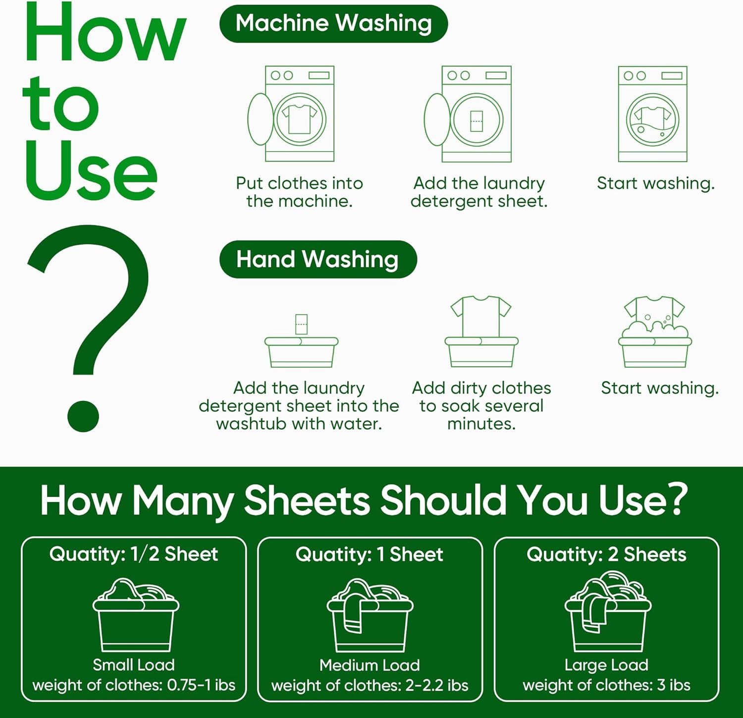 Travel Laundry Detergent Sheets Fisroa 300 Loads Eco-friendly Washing Detergent