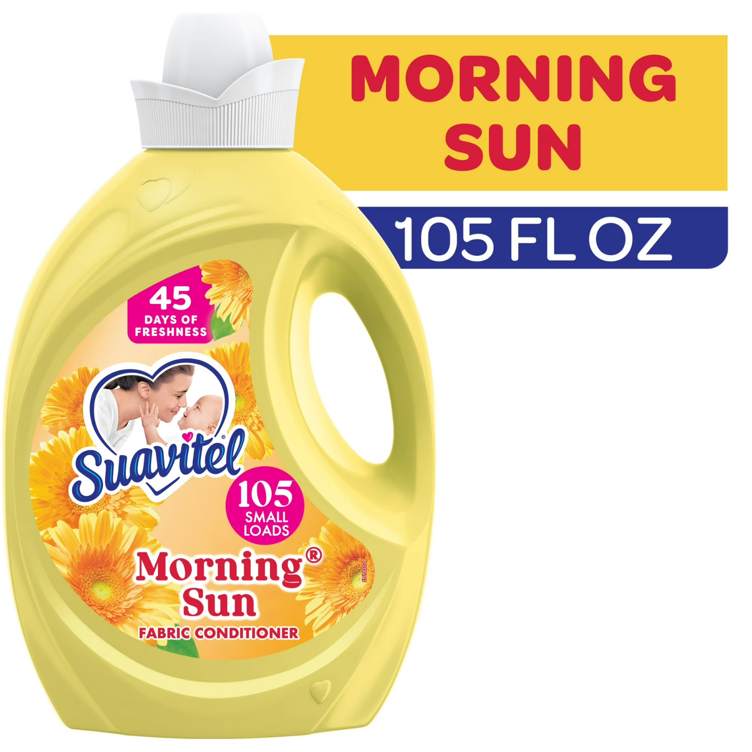 6 Pack Suavitel Liquid Fabric Softener Morning Sun Scent 105 fl oz 105 Loads