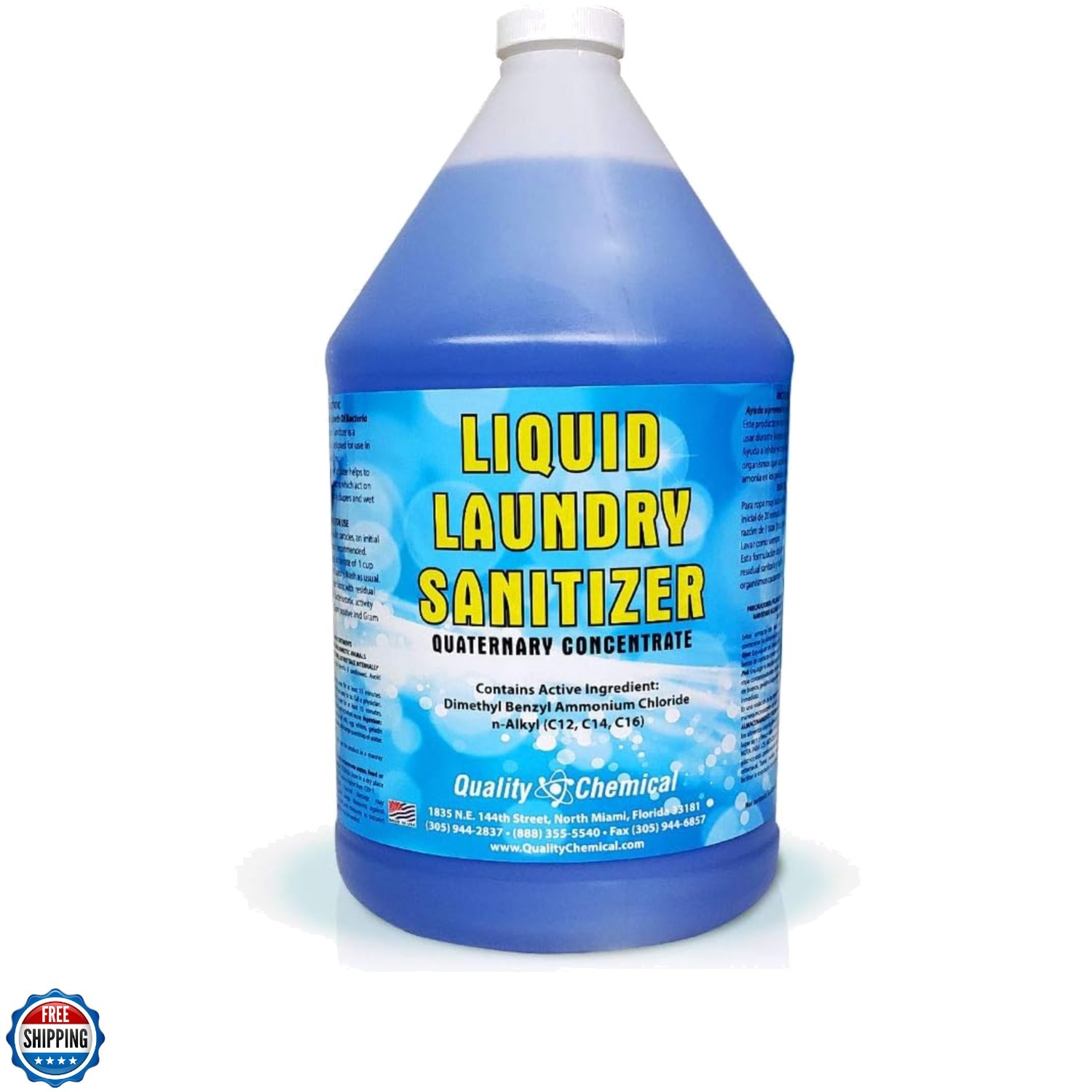 Laundry Sanitizer/for Commercial or Household use / 1 Gallon 128 oz.