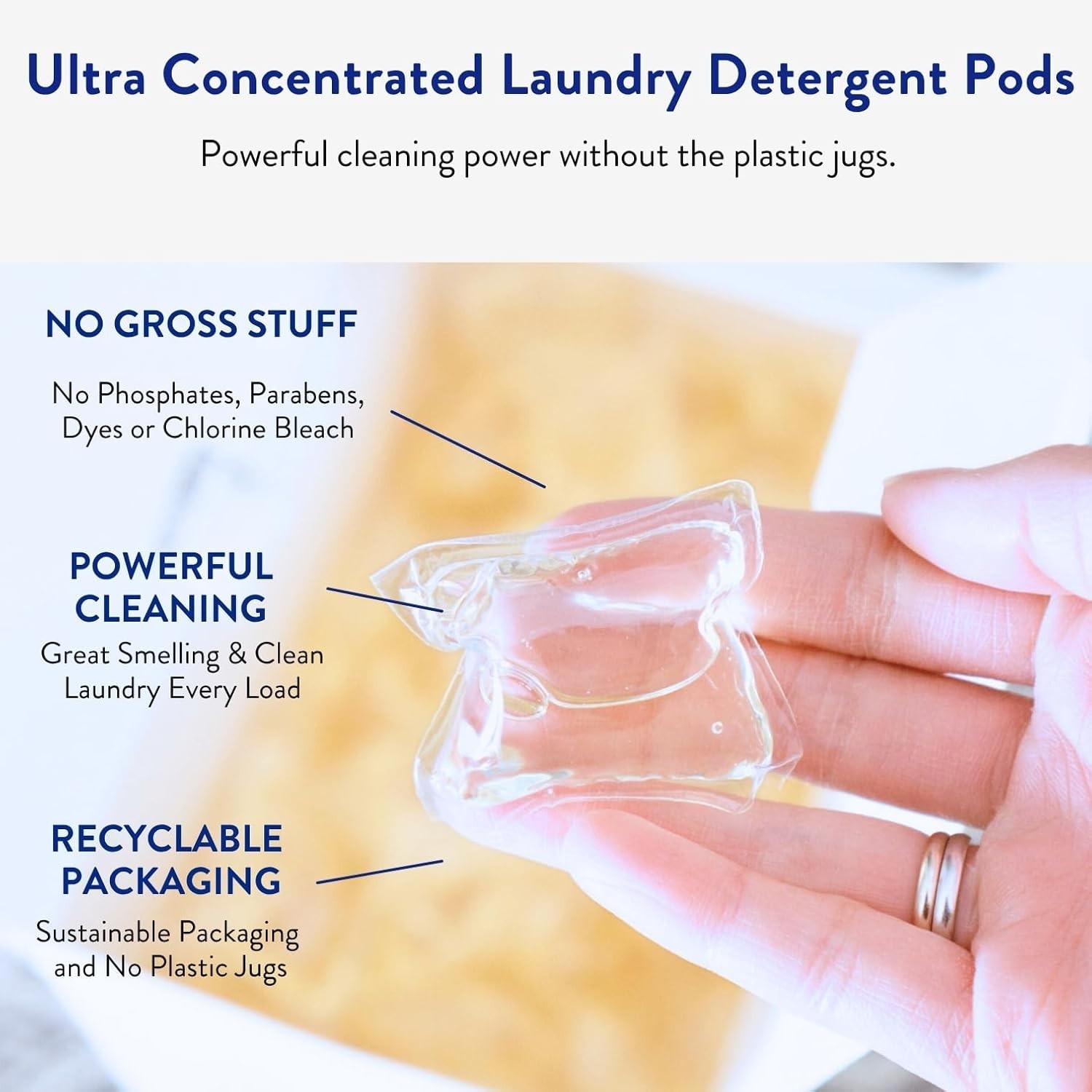 The Clean People Laundry Pods 96 Ct | Hypoallergenic | Choose Scent – Free Ship