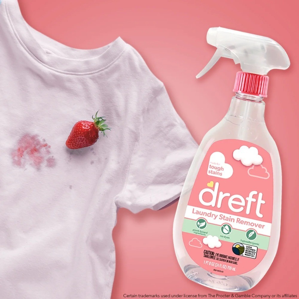 Plant Based Baby Laundry Stain Remover Spray and Wash Baby Essentials 24 oz