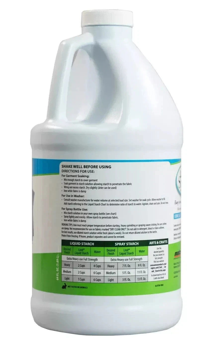Linit Liquid Laundry Starch 64 oz (pack of 2)