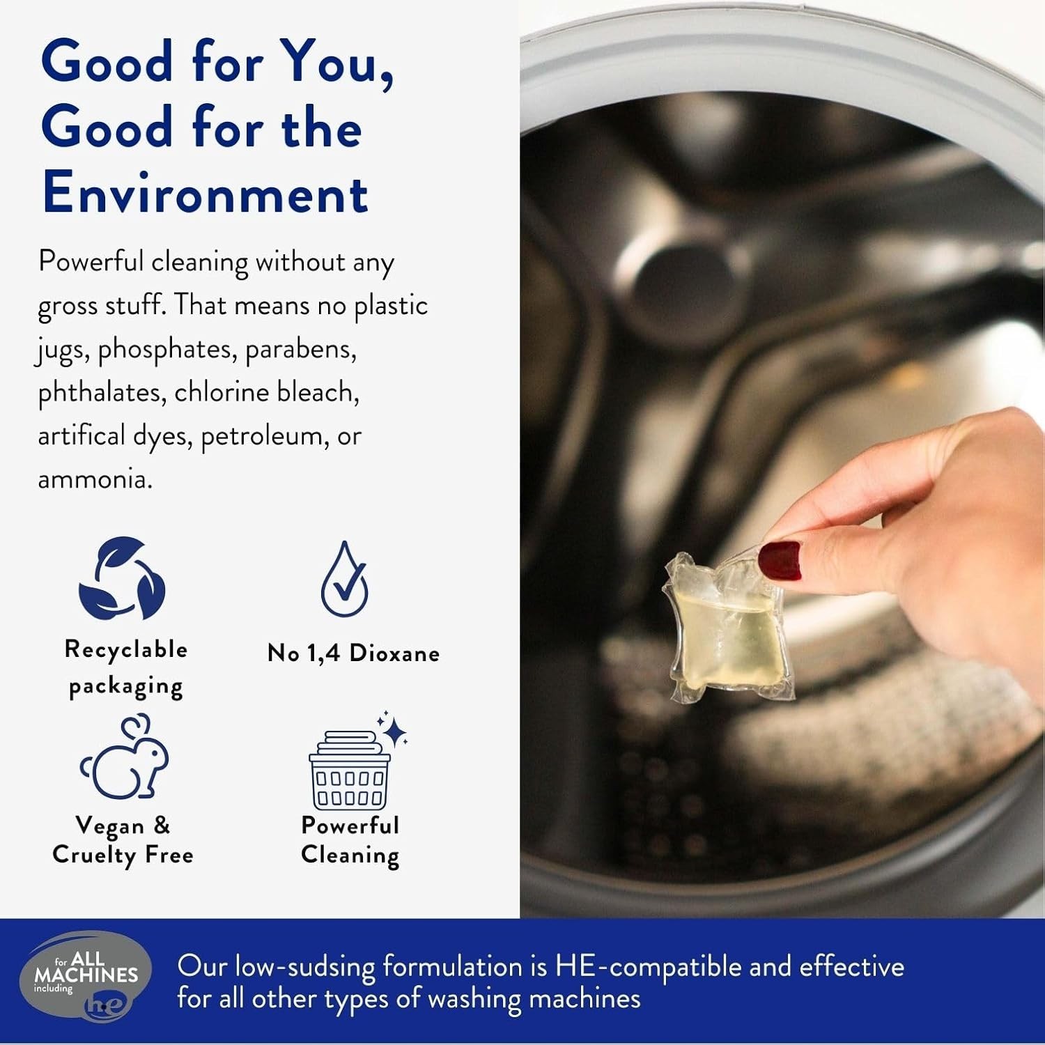 The Clean People Laundry Pods 96 Ct | Hypoallergenic | Choose Scent – Free Ship