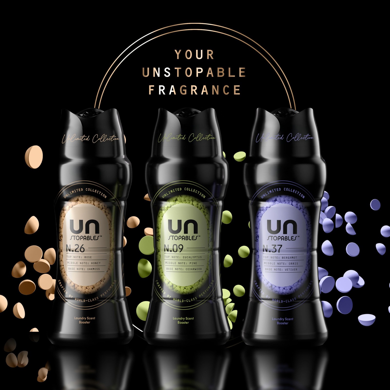Unstopables Unlimited Collection In-Wash Laundry Scent Booster Beads, No. 09,…