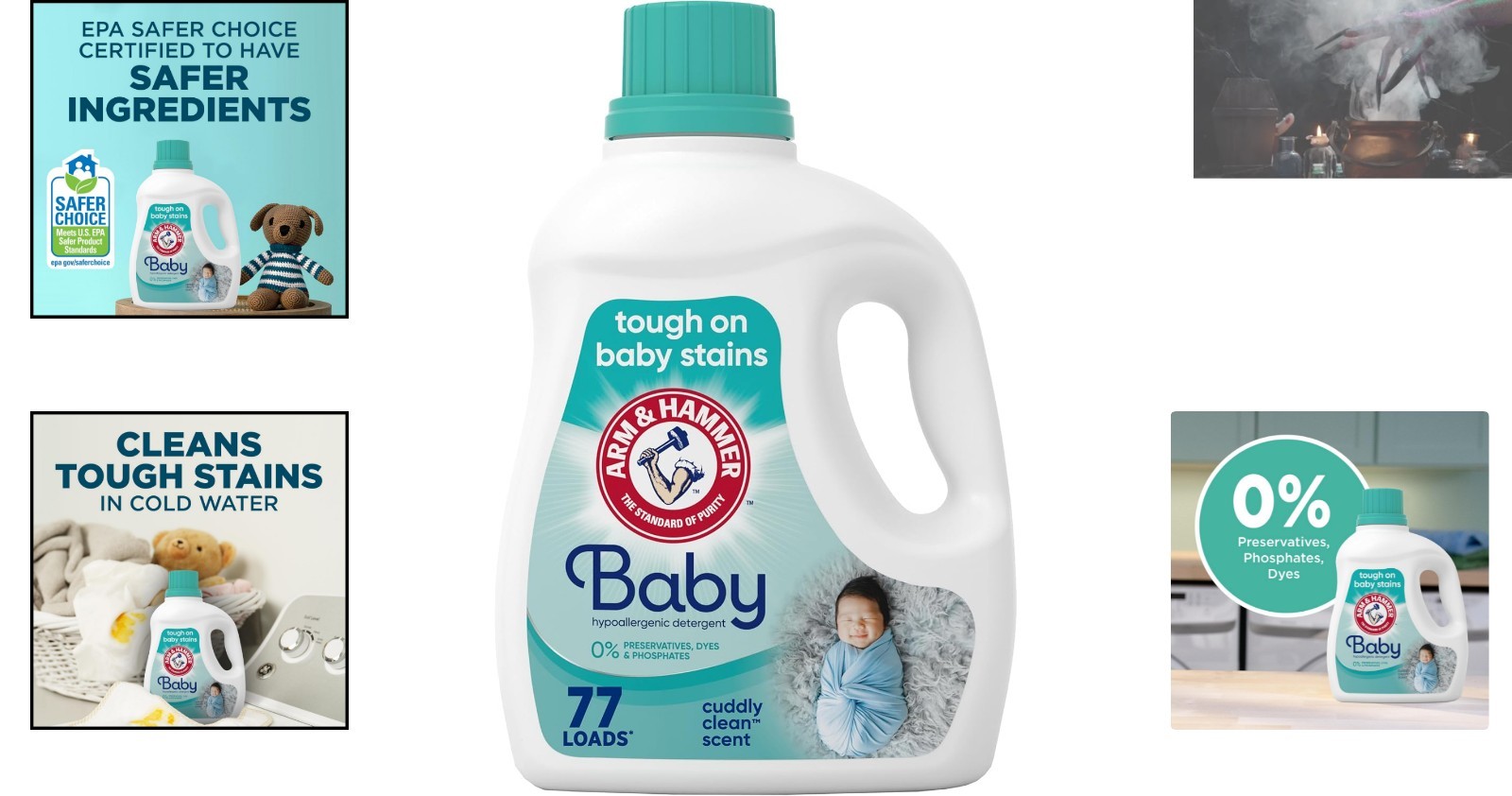 Pediatrician-Tested Hypoallergenic Liquid Laundry Detergent for Babies, 77 Loads