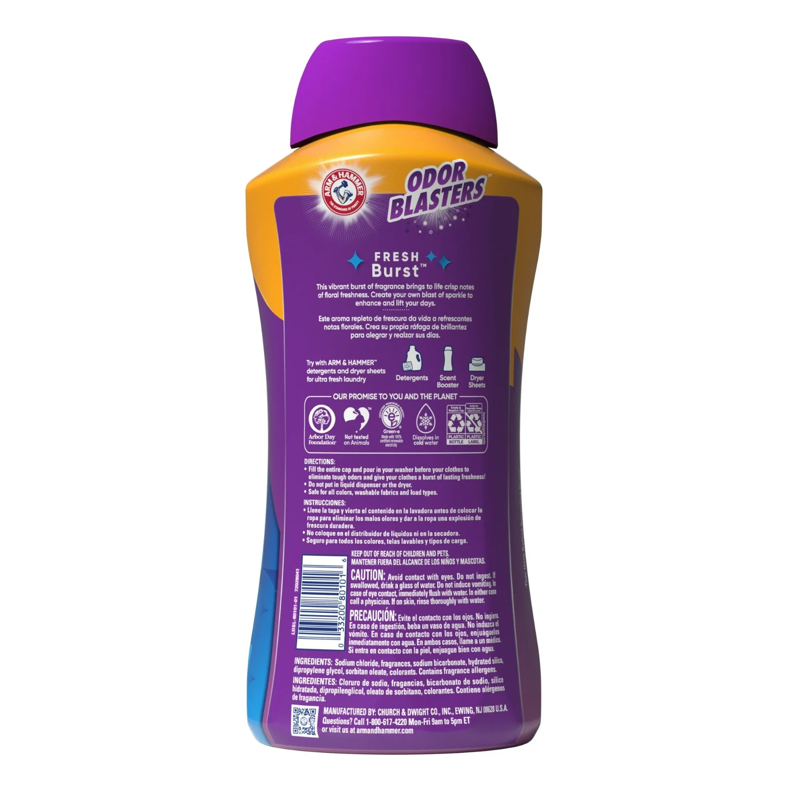 ARM & HAMMER Odor Blasters In-Wash Scent Booster, Fresh Burst, 45 Oz