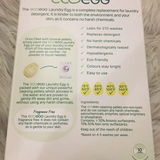 EcoEgg Laundry Egg Fragrance Free 210 Wash Egg include Discontinued