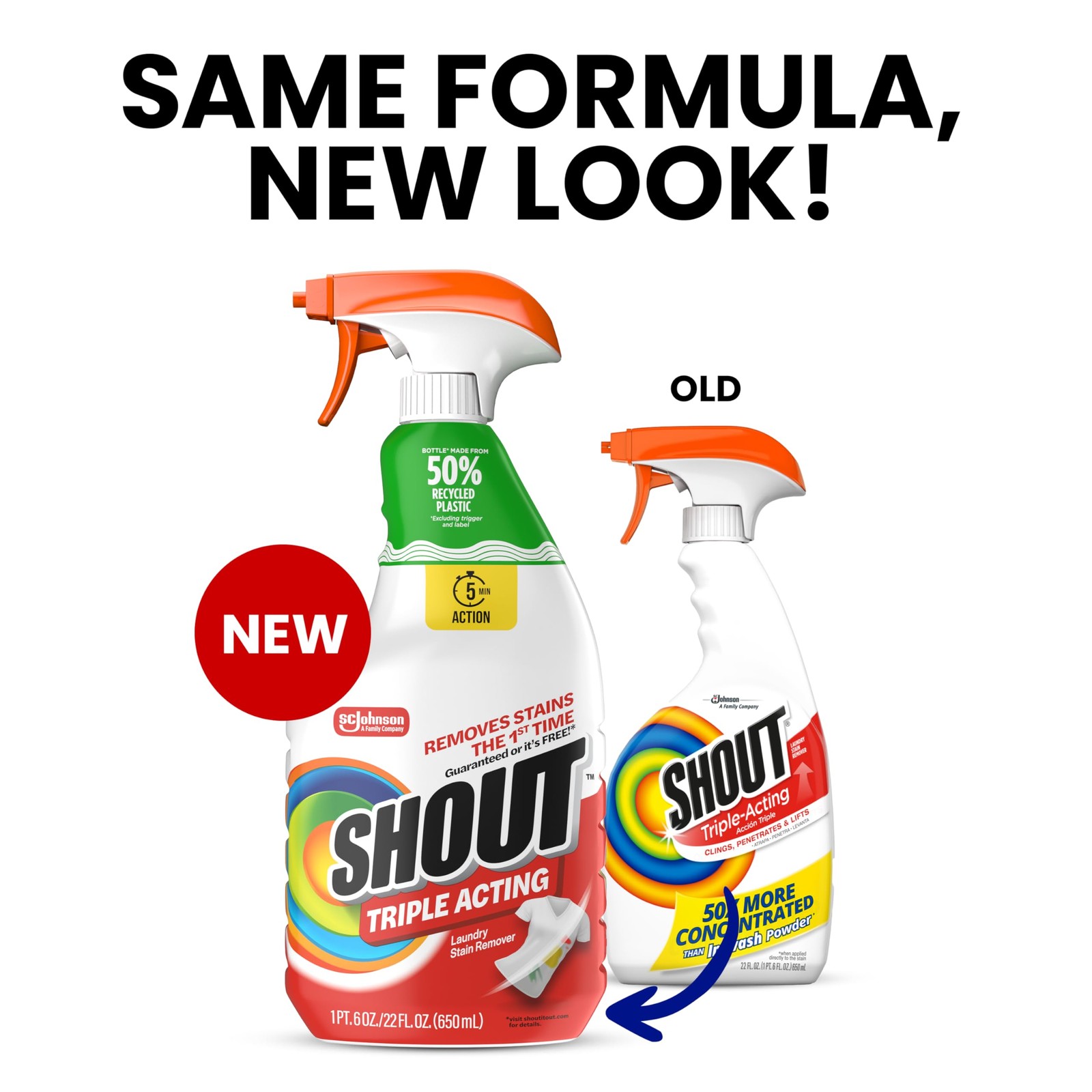 Shout Active Enzyme Laundry Stain Remover Spray, 22 Ounce (Pack of 1), White
