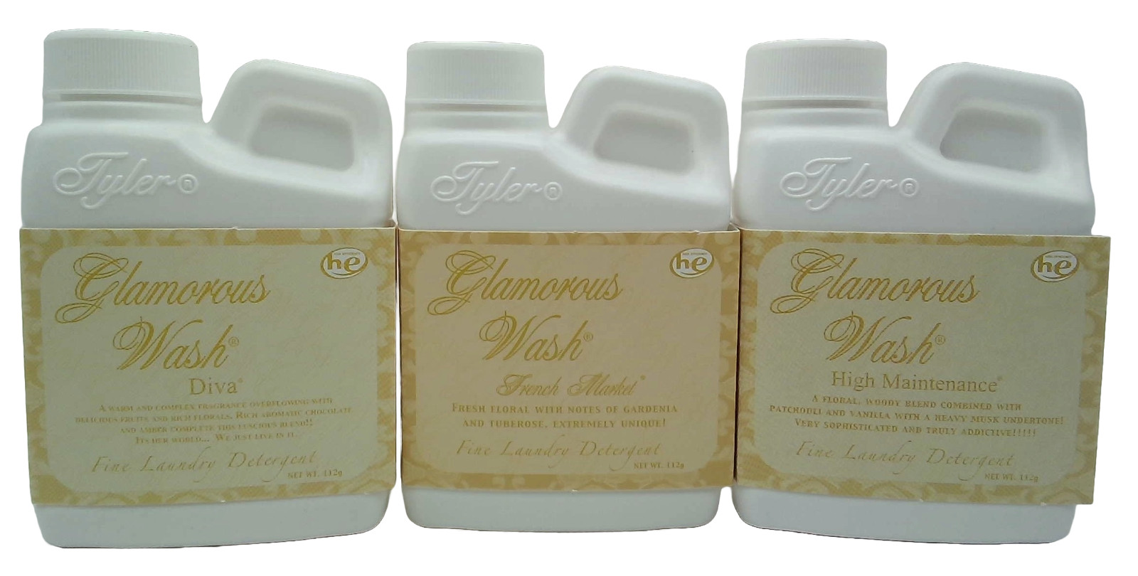 Tyler Candle – Glamorous Wash 4oz – Diva, French Market, High Maintenance