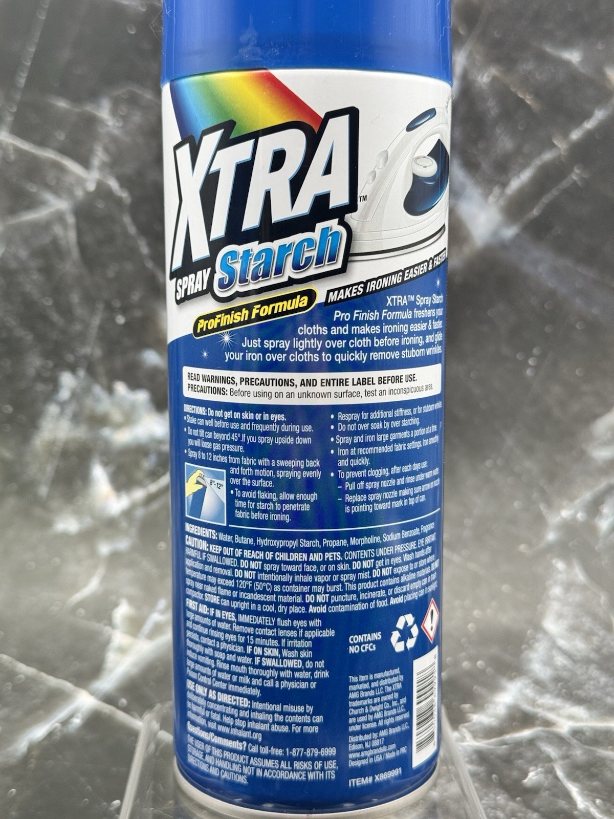 3-Piece Set XTRA SPRAY STARCH-LEMON SCENTED -Pro Finish Formula SHIPS FREE!