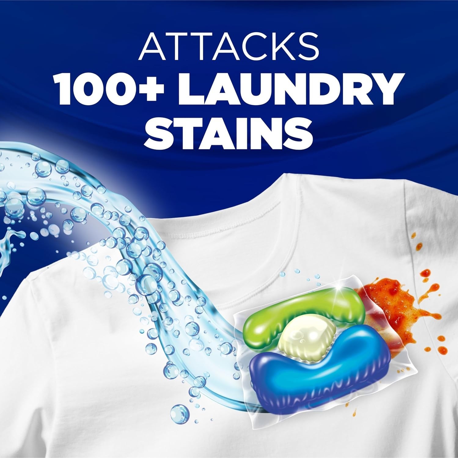 OxiClean 5 in 1 Laundry Detergent Power Pods Pacs Fresh Scent, 42 Count Paks