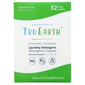 Tru Earth Eco-Strips Laundry Detergent Fragrance-Free 32 strip