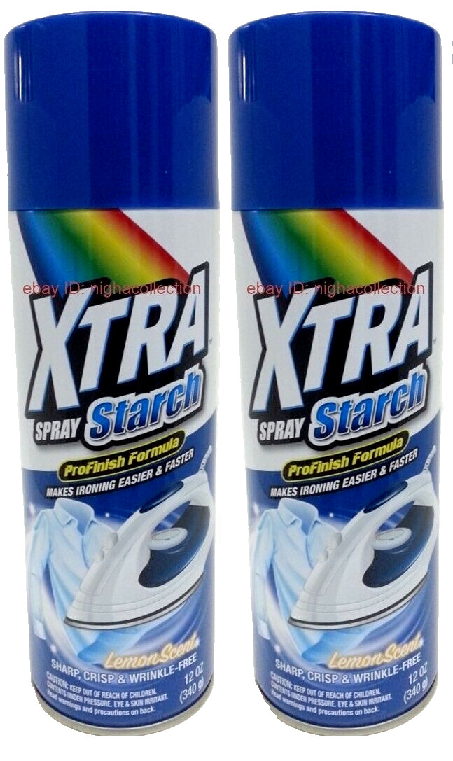 ( LOT 2 ) The.H.Store Xtra Heavy Starch lemon Scent Crisp Finish 12 Oz Each NEW