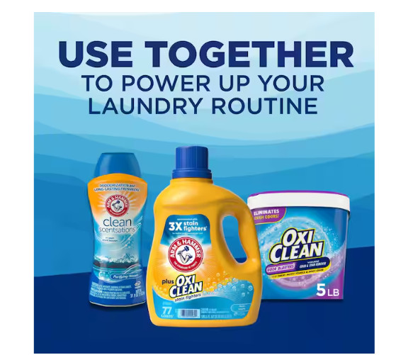 Fresh Scent Plus OxiClean Liquid Laundry Detergent, 77-Loads, 100.5 fl.oz.