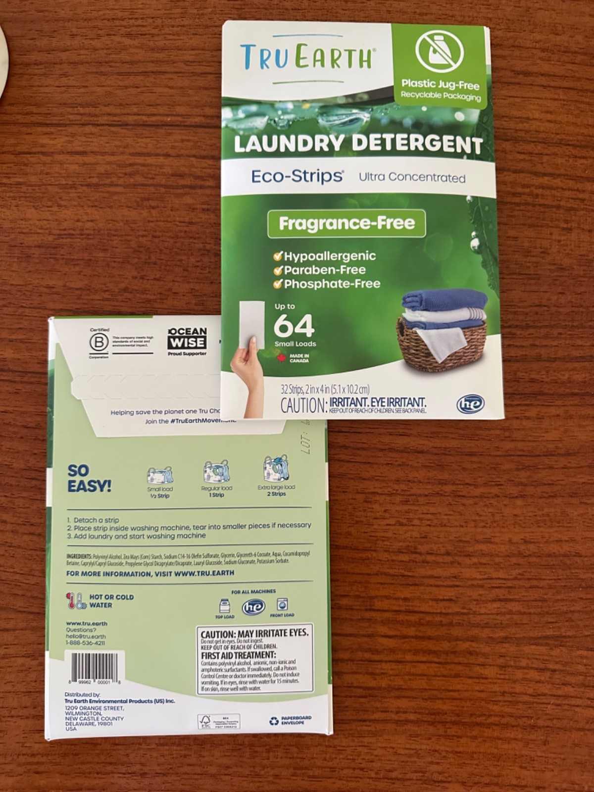 2 Tru Earth Compact Dry Laundry Detergent Sheets Unscented Up to 64 Loads
