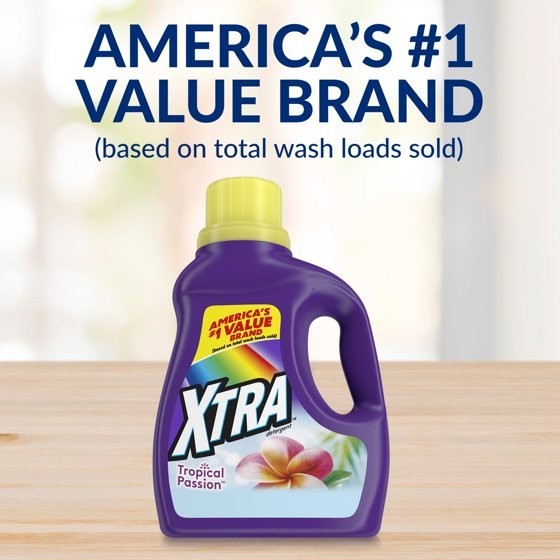 3 pack – Xtra Tropical Passion, 260 Loads Liquid Laundry Detergent, 312 fl oz