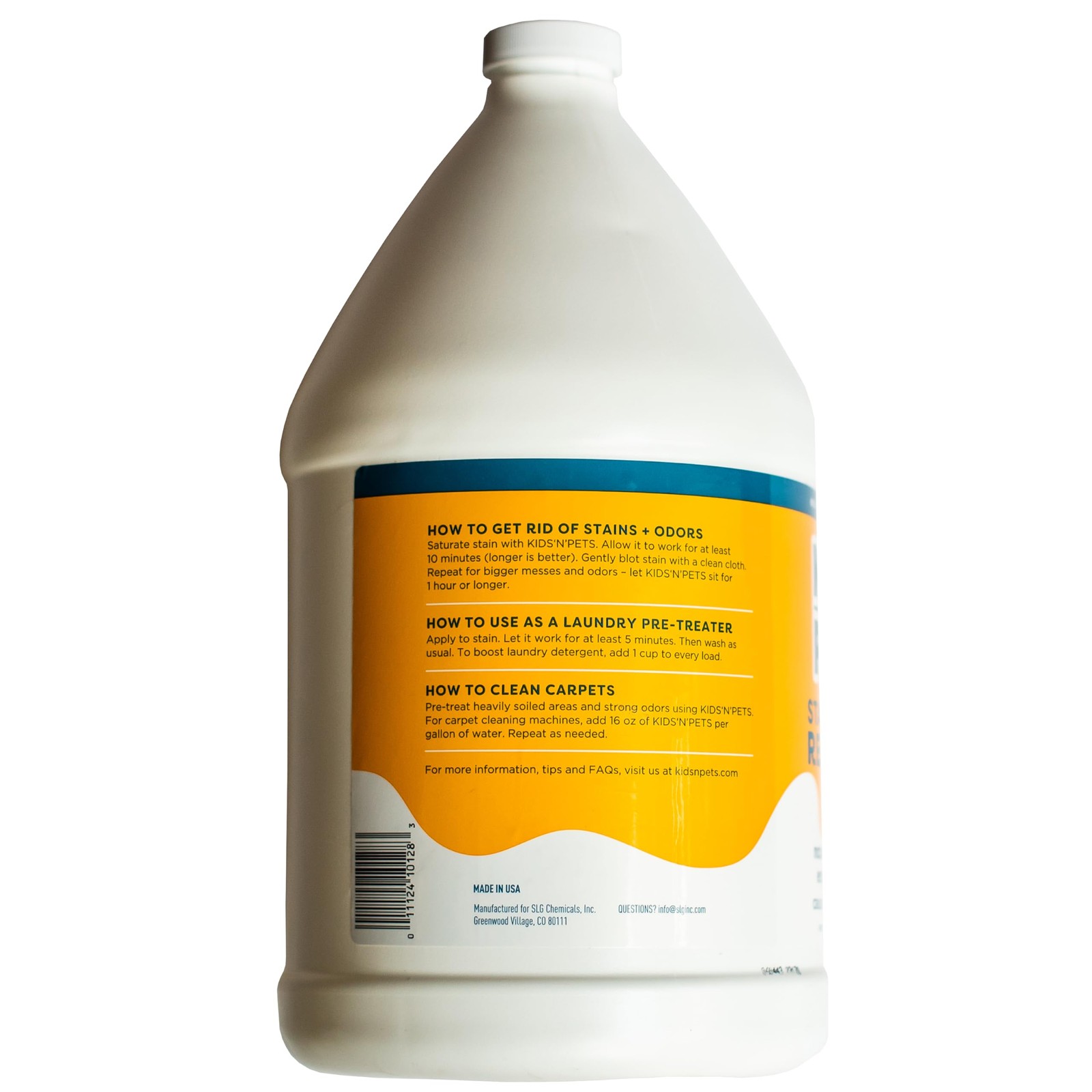 KIDS ‘N’ PETS – Instant All-Purpose Stain & Odor Remover – 128 fl oz (Packaging