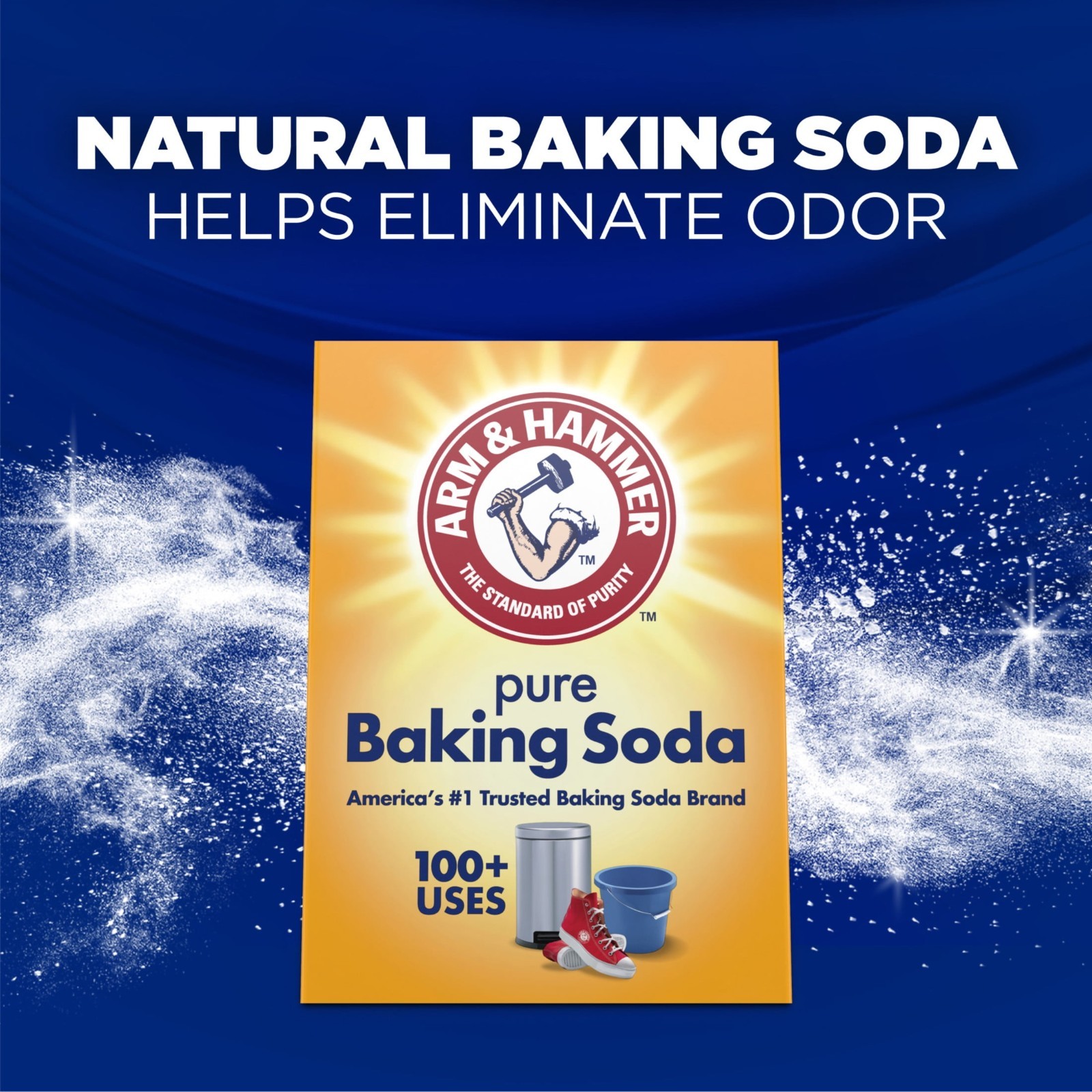 2PK Arm & Hammer Plus OxiClean Powder Laundry Detergent, Fresh Scent, 115 Loads