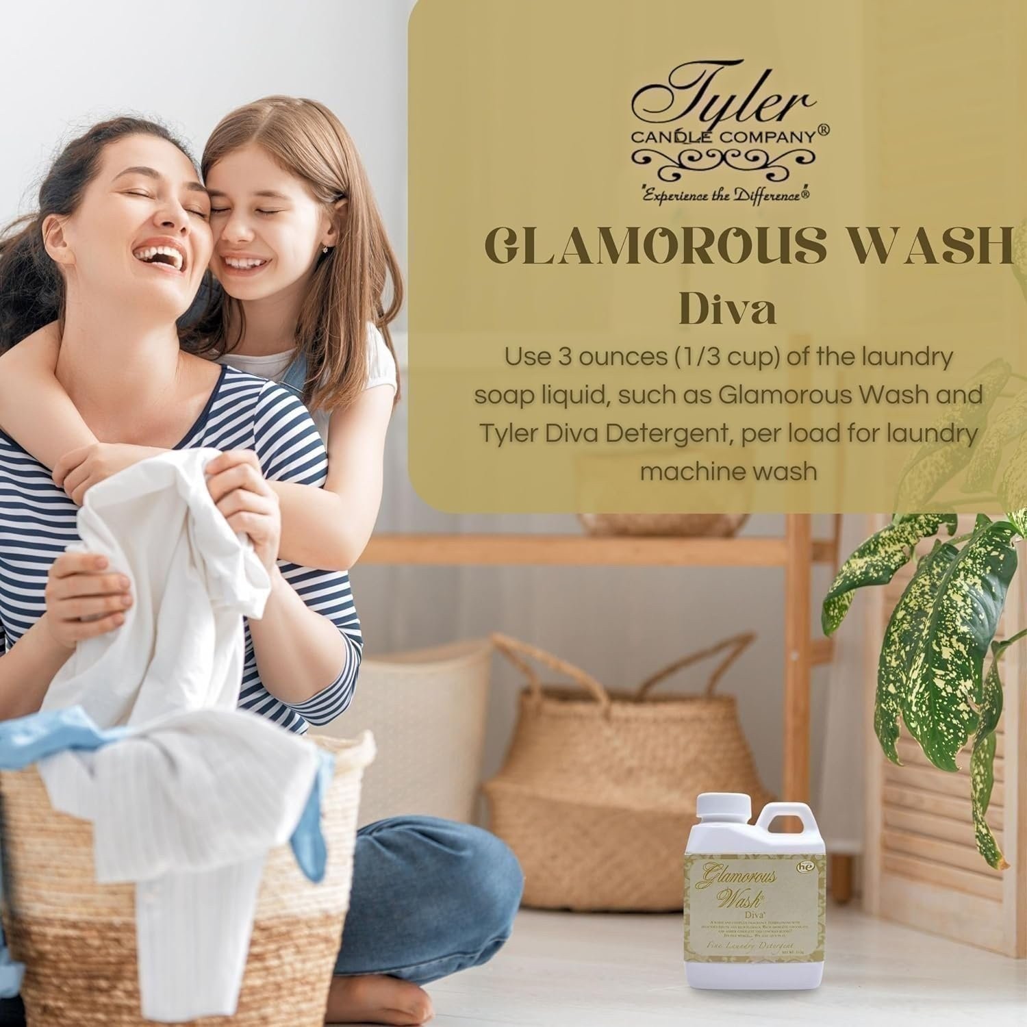 Tyler Candle Company Glamorous Wash Laundry Liquid Detergent – Pack of 1