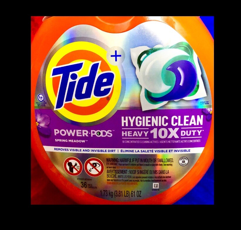 36ct Tide POWER Pods Concentrate Detergent Pacs SPRING MEADOW,Heavy Duty 10X
