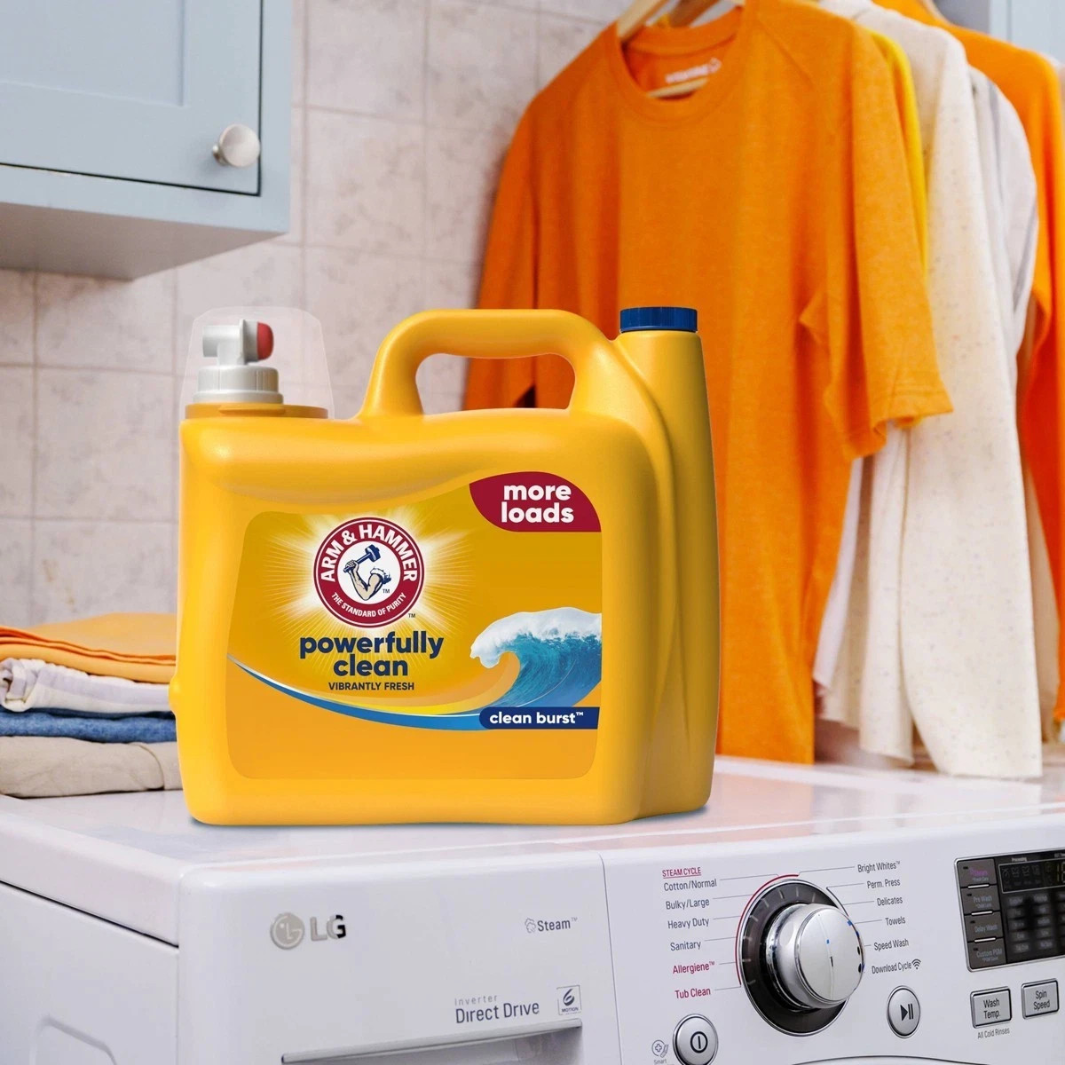 Arm & Hammer Clean Burst Liquid Laundry Detergent 174 Loads – 174oz