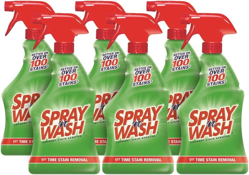 Spray N’Wash Pre-treat Laundry Stain Remover Bottles, Clear, 1.37 Pound Pack …