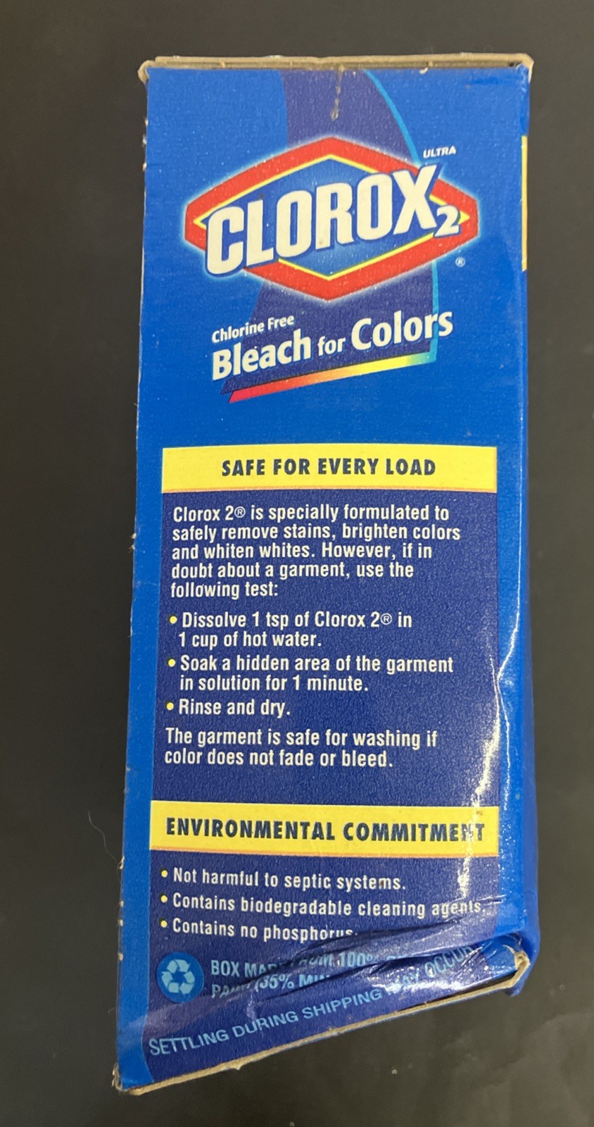 2003 Ultra Clorox 2 Chlorine Free Bleach for Colors Laundry Booster 4.84# USA