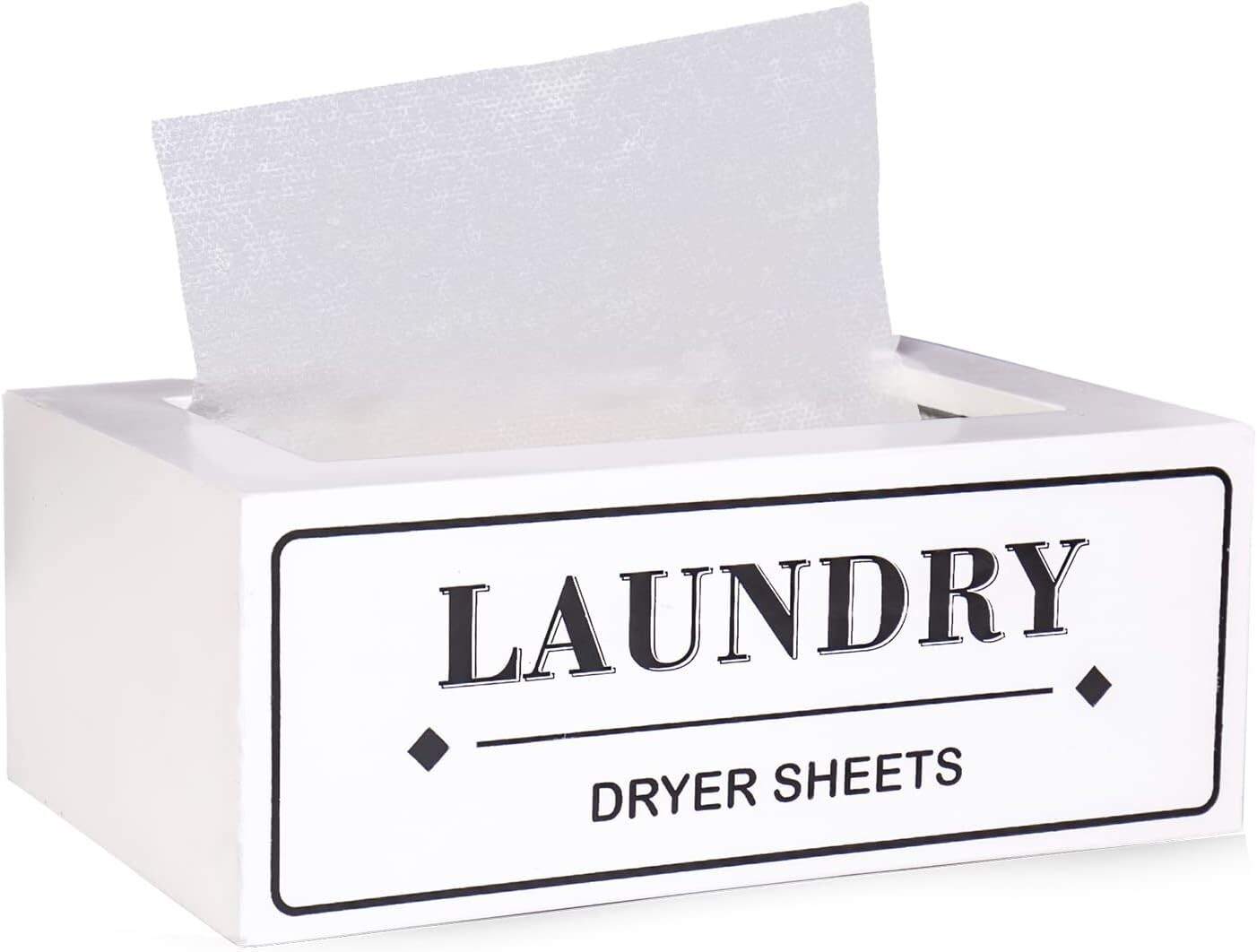 Dryer Sheet Holder Dispenser Container, Space Saving 8.27″L x 5.12″W x 3.15″H