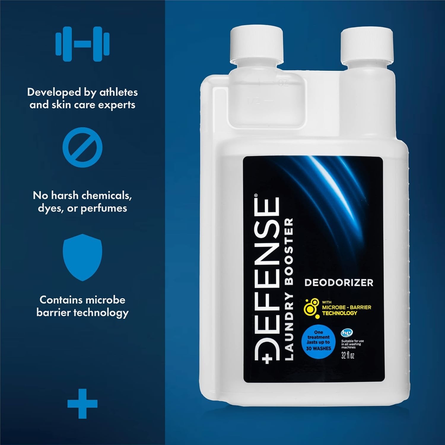 32 Fl Oz Unscented Laundry Additive for Stain and Odor Removal in Sports Gear