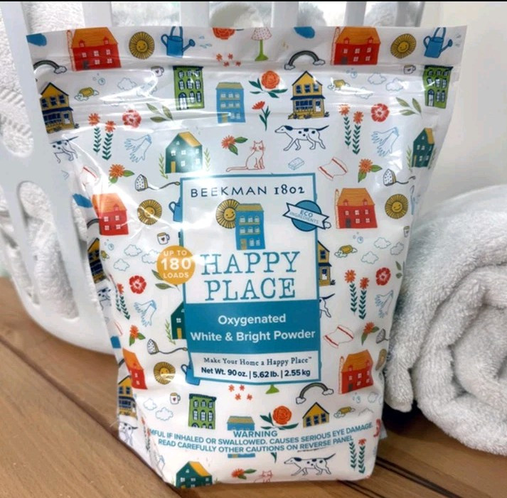 Beekman Happy Place 90 oz. (180 Loads) Oxygenated White & Bright Laundry Powder