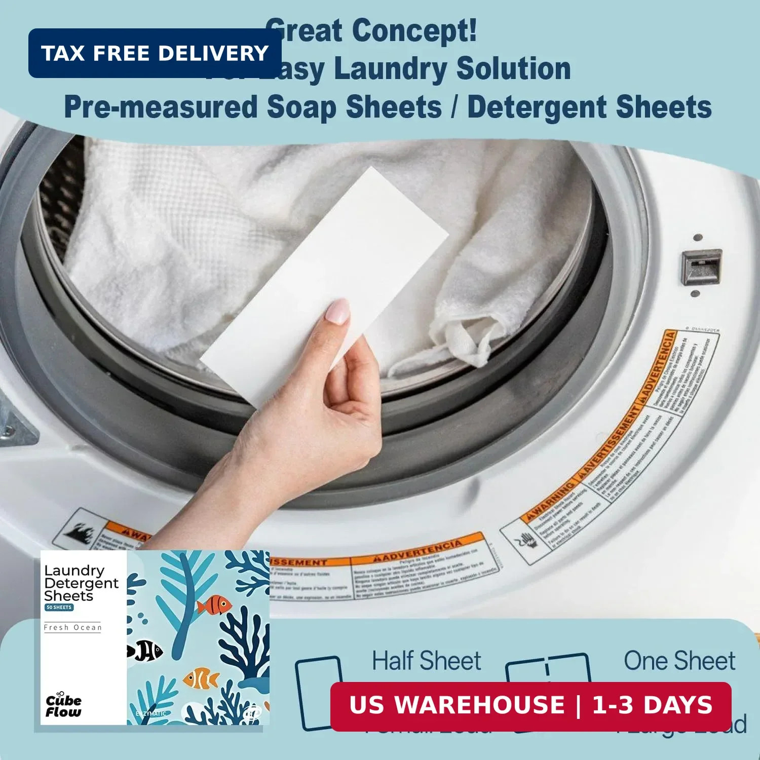Laundry Detergent Sheets, Ebony Rose Scent – 100 Loads | 72-hour long lasting fr