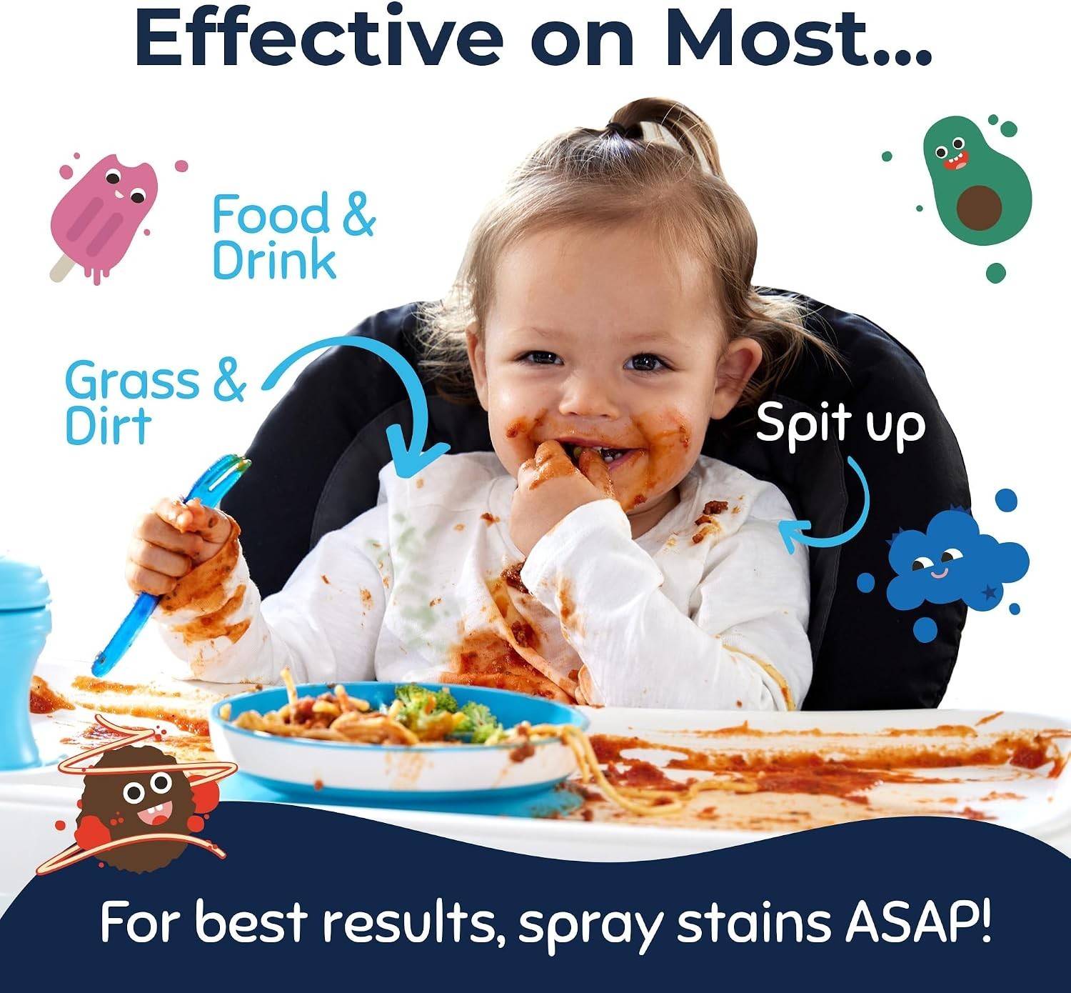 Eco-Friendly Laundry Stain Remover Spray – 4 Oz | Gentle for Baby Clothes