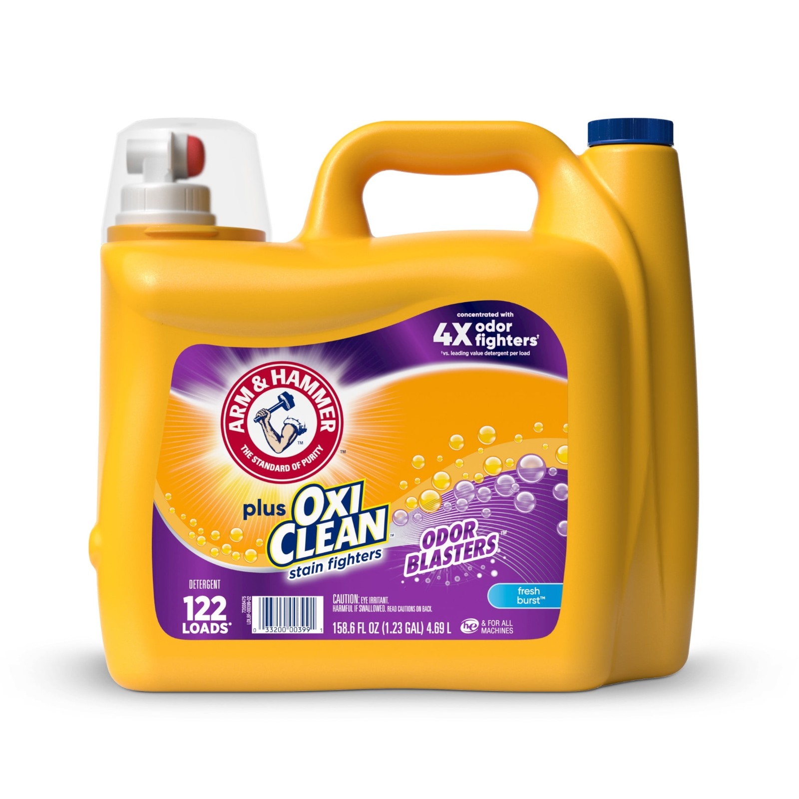 Arm & Hammer OxiClean Odor Blasters Detergent, Fresh Burst, 158.6 fl oz, 3 Pack