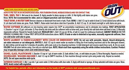 Powder Rust Stain Remover 9.5 Pound Fragrance Free Heavy Duty Toilet Laundry