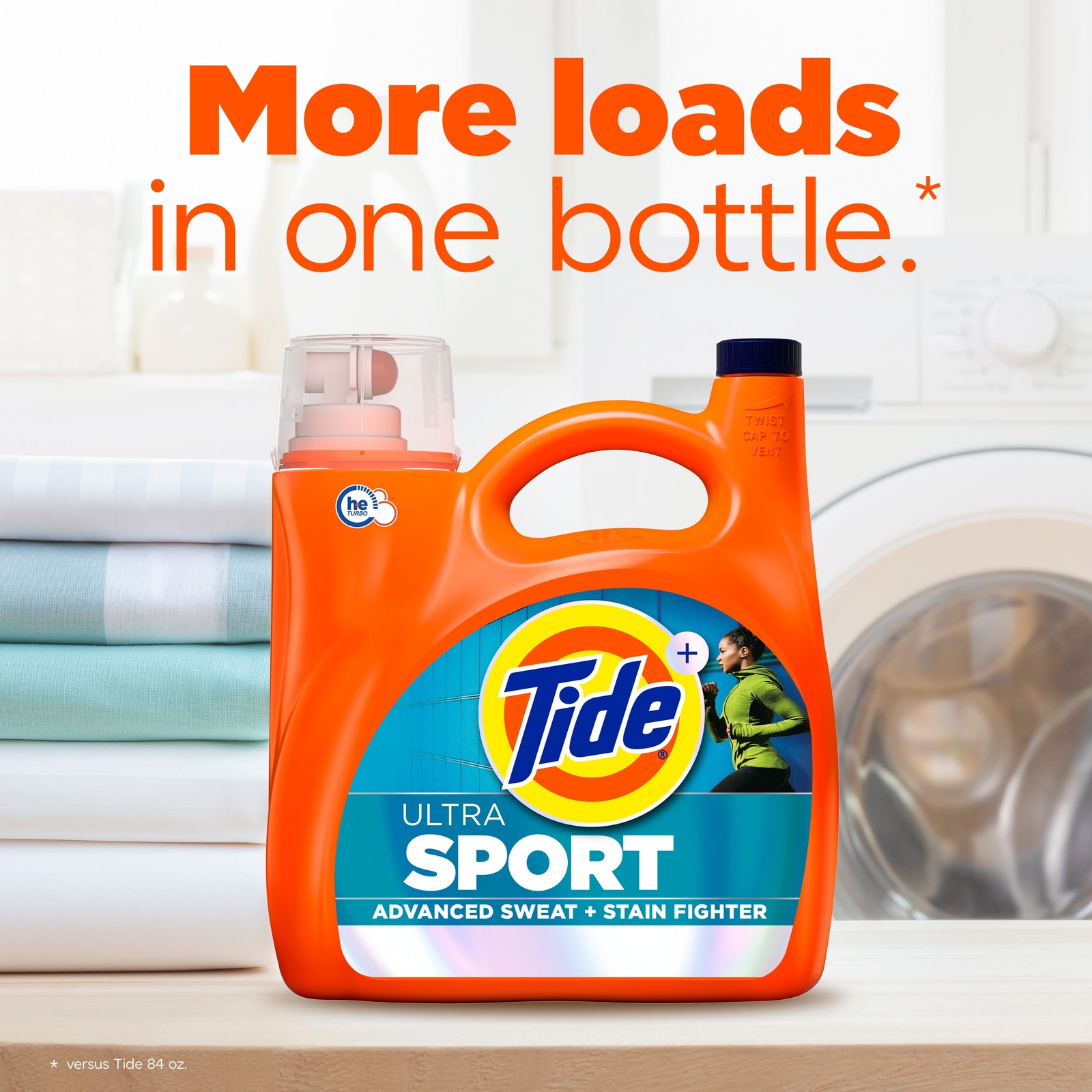Tide Ultra Sport Liquid Laundry Detergent, Advanced Sweat 117 fl oz, 83 Loads