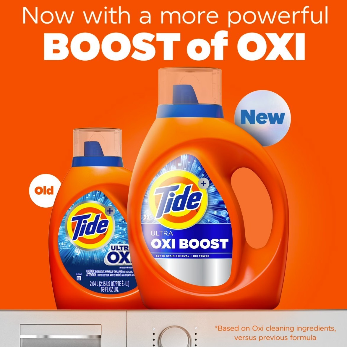 [FASH SALE] 2 Pack Tide Ultra OXI Boost Laundry Detergent 92 fl oz 65 Loads NEW
