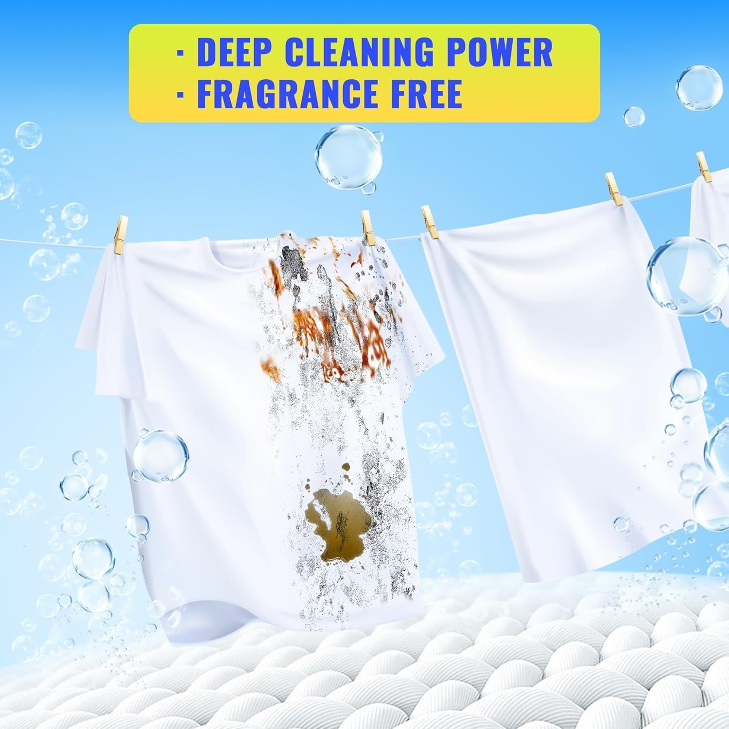60 Loads Concentrated Detergent Sheets – Plastic Free & Gentle on Sensitive Skin
