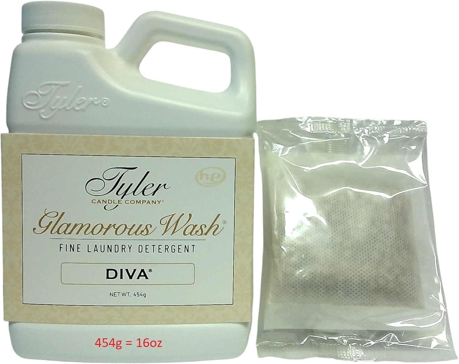 Tyler Candle Glamorous Wash Diva Half Gallon 64 OZ Laundry Detergent
