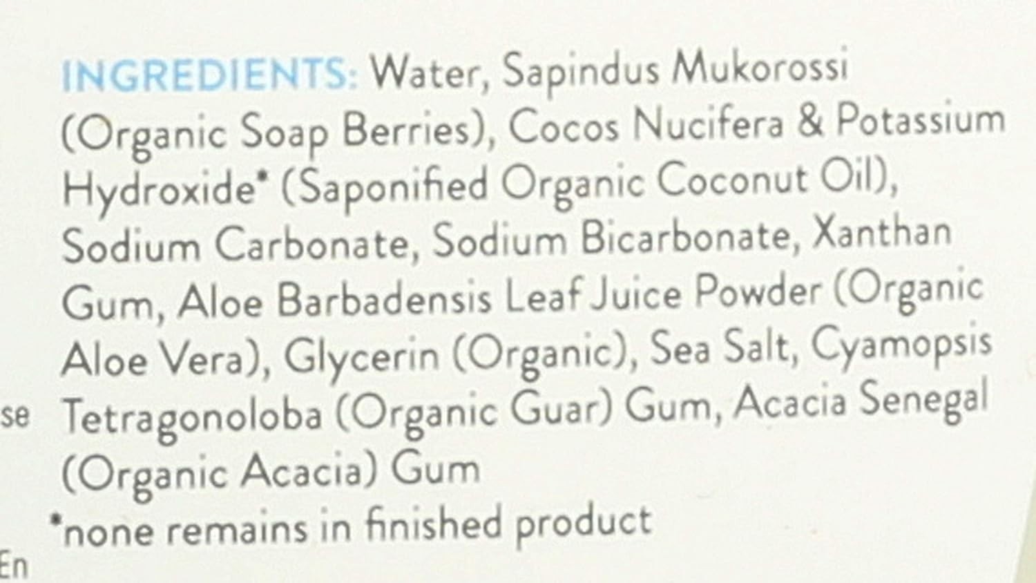 GreenShield Organic Certified Organic Laundry Detergent, Free and Clear 100 OZ