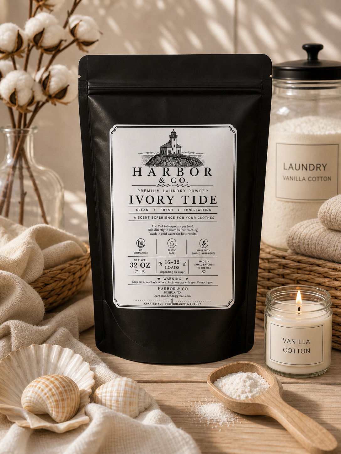 Harbor & Co. Luxury Laundry Powder – Ivory Tide