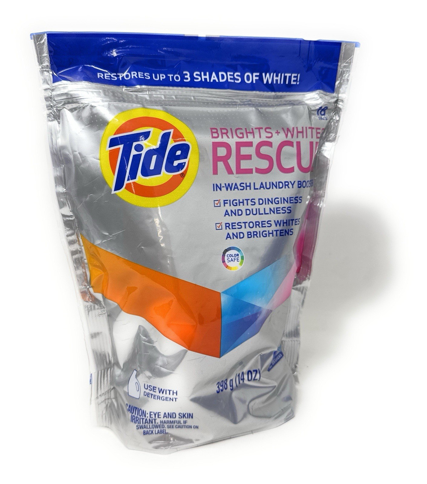 Tide Brights & Whites Rescue In Wash Laundry Booster Color Safe 18 Pods