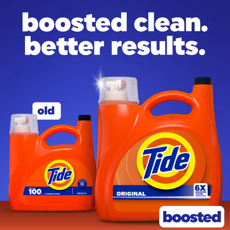 Tide Laundry Detergent Liquid 125 fl oz, 100 Loads, Original Scent