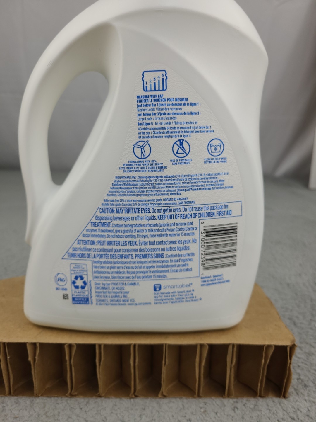 1x Cheer COLORGUARD Free Gentle Liquid Detergent HE 64 Loads 92 Oz DISCONTINUED
