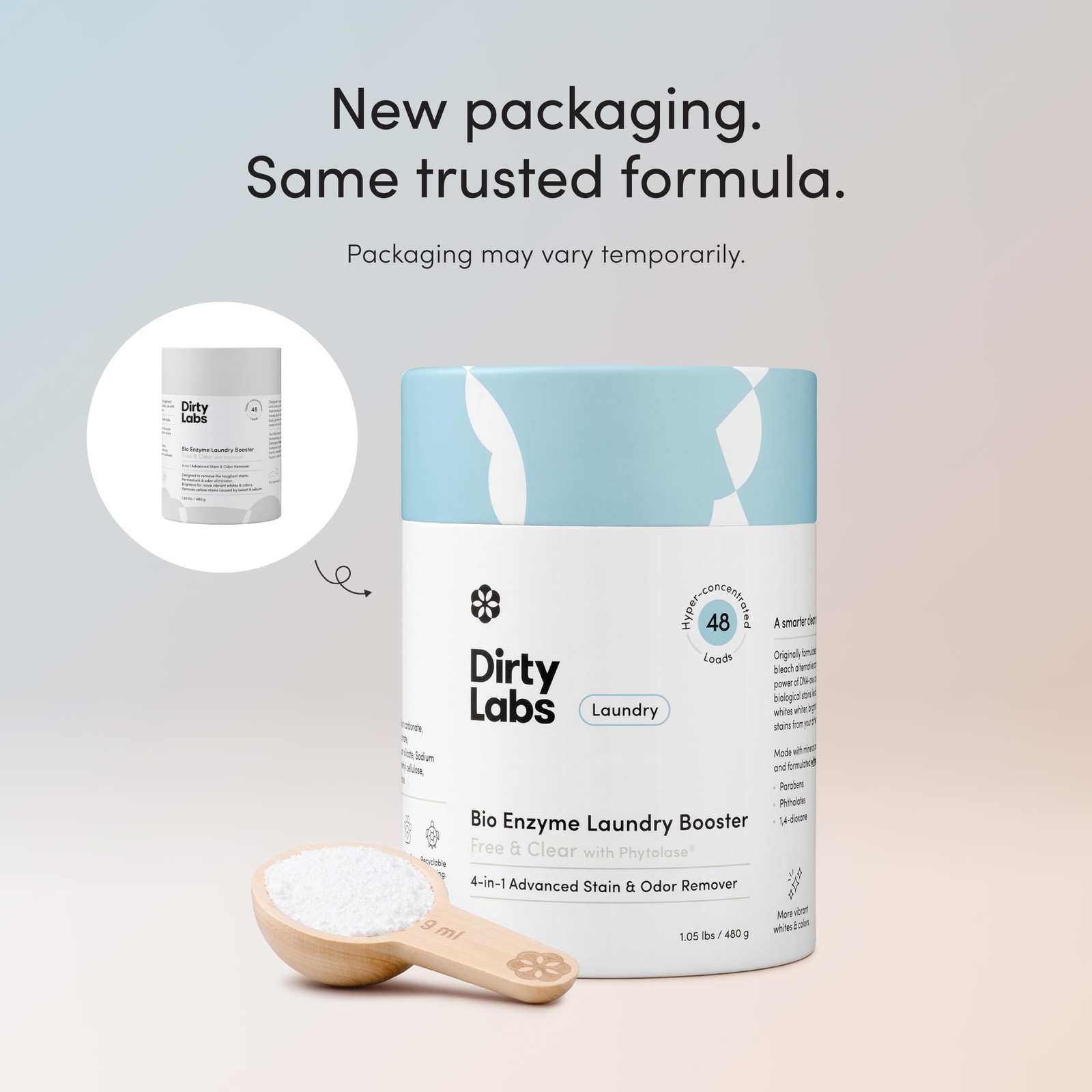 Dirty Labs | Scent Free | Bio Enzyme Laundry Booster | 16 Ounce (Pack of 1)