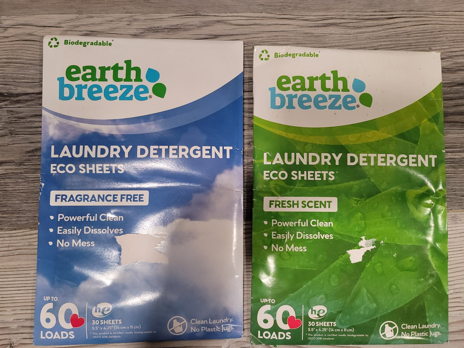 Earth Breeze Laundry Detergent Eco he Sheets 180 sheets 360 loads New