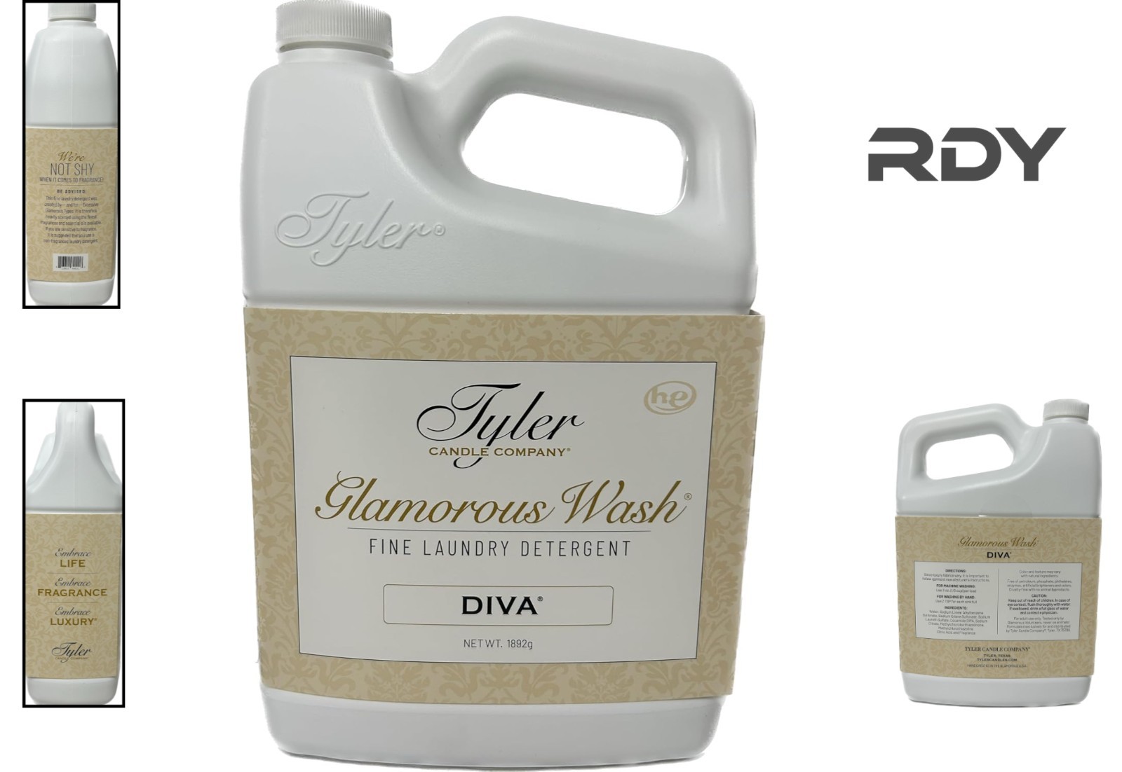 Luxurious Floral Scented Tyler Glam Wash 64 Fl Oz – Biodegradable Detergent