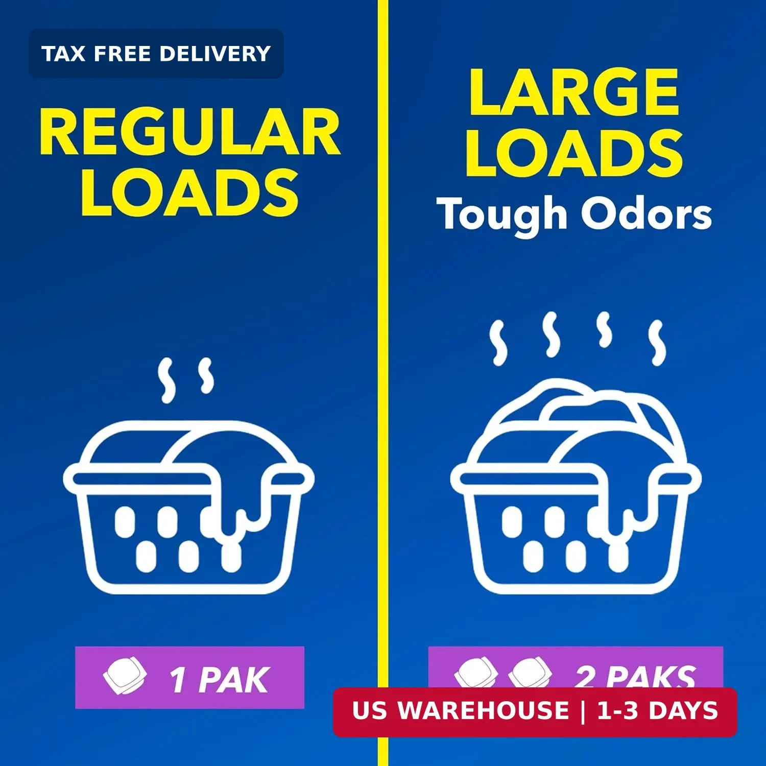 OxiClean Odor Blasters Odor and Stain Remover Laundry Power Paks, 24 Ct