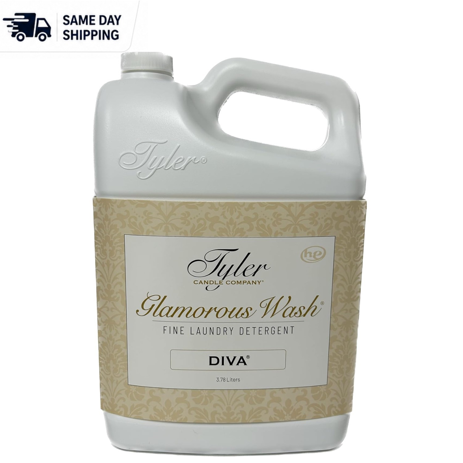 Tyler Glam Wash 128 Fl Oz – Luxury Floral Laundry Detergent for Delicate Fabrics